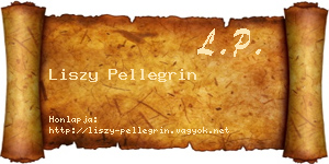 Liszy Pellegrin névjegykártya
